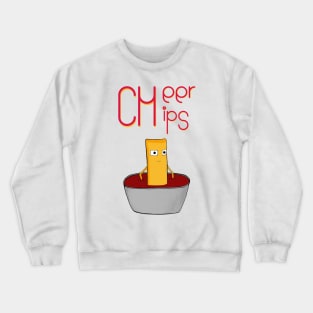 CHEER-CHIPS in ketchup🍿🌭🍟❗ Crewneck Sweatshirt